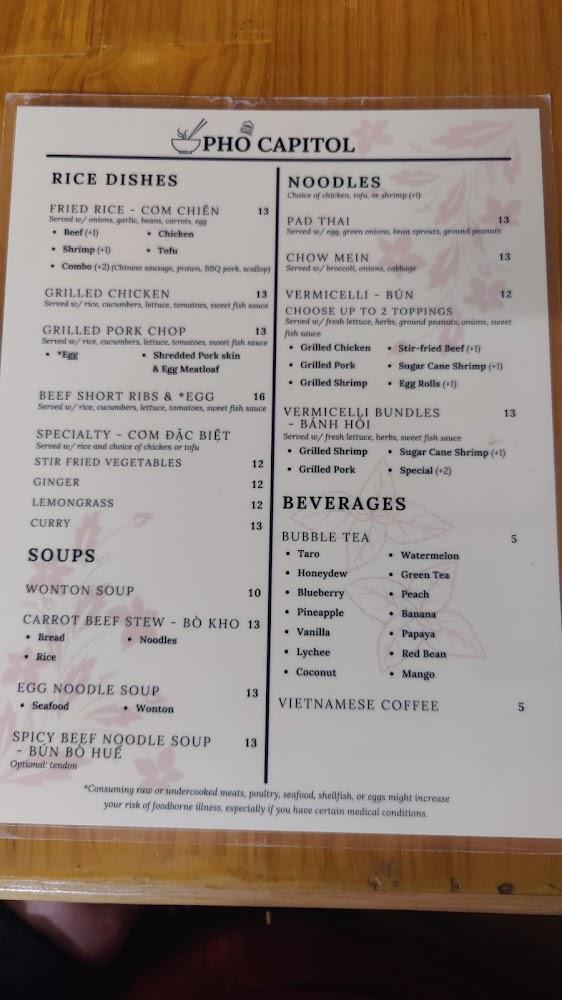 Pho Capitol - Asian Deli Menu image 3