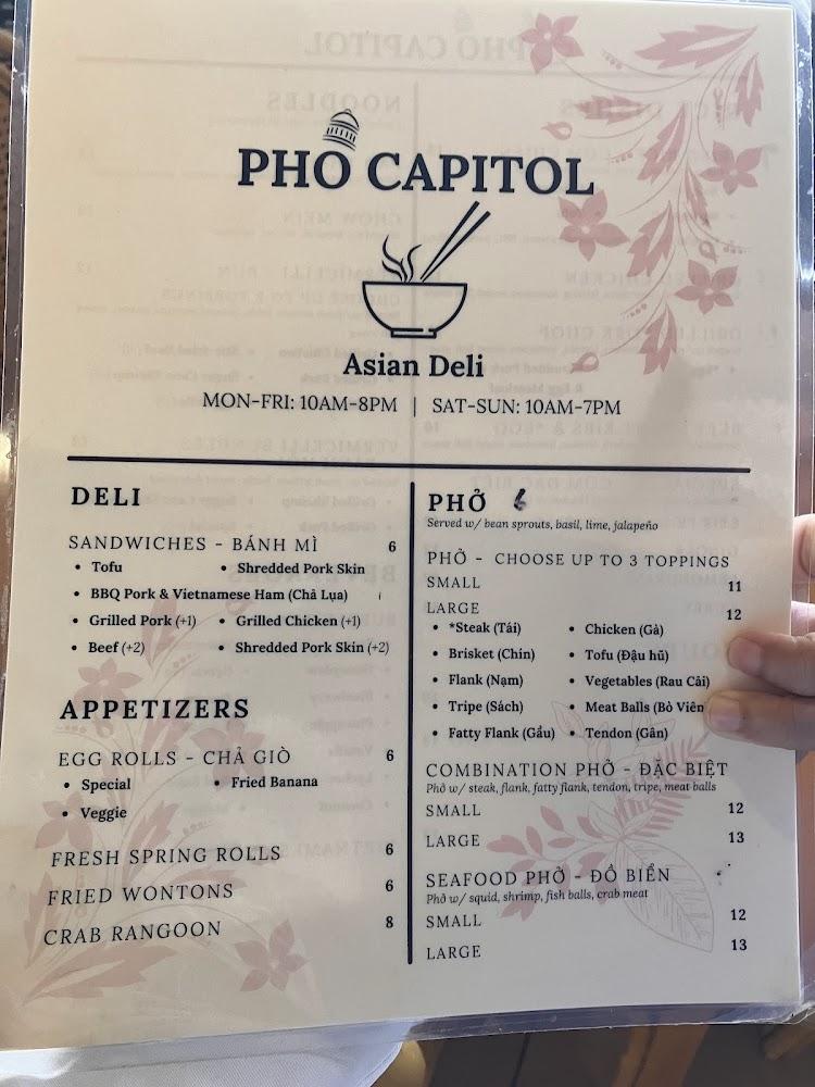 Pho Capitol - Asian Deli Menu image 4